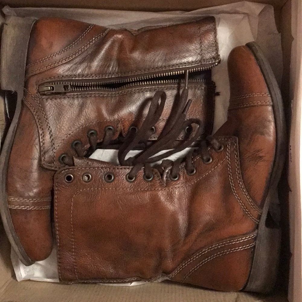 Brown Combat Boots - image 1